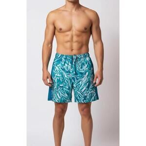 Under Armour Men’s UA Train Stretch 2.0 Shorts Green White Abstract Size Large